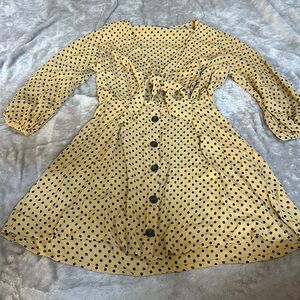 Faithfull the brand polka dot cut out mini dress